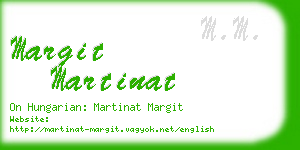 margit martinat business card